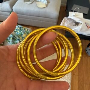 BuDhaGril Gold bracelet 6 count stack!